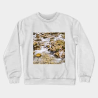 SCENERY 81 - Clear Stream Water River Rock Nature Crewneck Sweatshirt